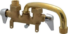 B&K Mueller - Standard, Two Handle Design, Brass, Clamp, Laundry Faucet - 6 Inch Spout, Lever Handle - Benchmark Tooling