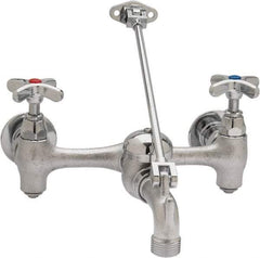 B&K Mueller - Standard, Two Handle Design, Chrome, Industrial and Laundry Faucet - Cross Handle - Benchmark Tooling