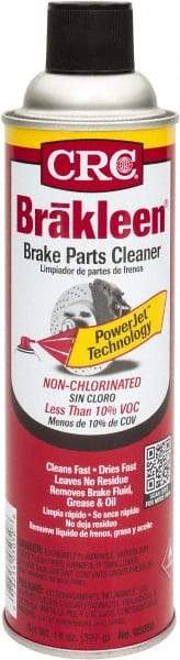 CRC - Low VOC Nonchlorinated Brake Parts Cleaner - 20 oz Aerosol Can, -100° F Freezing Point - Benchmark Tooling