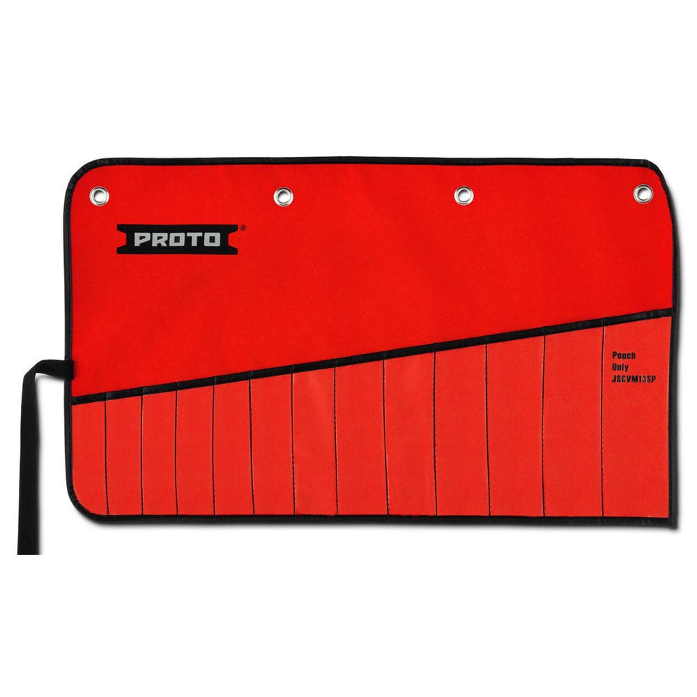 Tool Bags & Tool Totes; Closure Type: Tie String; Material: Canvas; Overall Width: 14; Overall Depth: 15 in; Overall Height: 14 in; Color: Red; Features: Stitched and Reinforced Edges for Strength; Number Of Pockets: 13.000