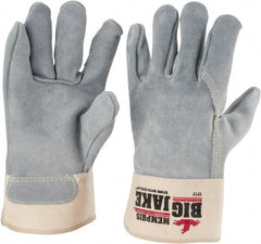 MCR Safety - Size XL General Protection Work Gloves - For General Purpose, Uncoated, Safety Cuff, Gray, Paired - Benchmark Tooling
