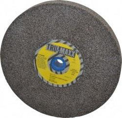 Tru-Maxx - 46 Grit Aluminum Oxide Bench & Pedestal Grinding Wheel - 8" Diam x 1" Hole x 1" Thick, 3600 Max RPM, O Hardness, Coarse Grade , Vitrified Bond - Benchmark Tooling