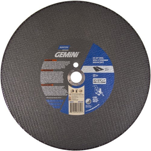 14″ × 3/16″ × 1″ Asphalt - CP Walk-Behind Cut-Off Wheel Type 01 Straight 24 - Benchmark Tooling