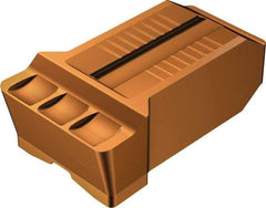 Sandvik Coromant - RN123 GR Grade 1125, 15mm Cutting Width Carbide Grooving Insert - Neutral, 1.2mm Corner Radius, TiAlN Finish - Benchmark Tooling