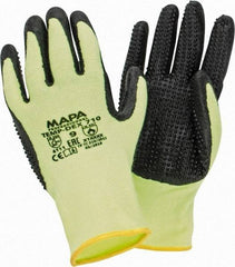 MAPA Professional - Size L Thermal Acrylic Lined Nitrile Heat Resistant Glove - 9-3/4" OAL, Knit Wrist Cuff - Benchmark Tooling