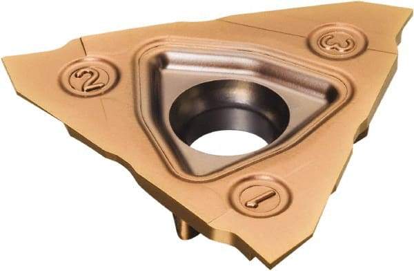 Sandvik Coromant - 300900N123 GS Grade 1125, 0.9mm Cutting Width Carbide Grooving Insert - 2mm Max Depth of Cut, Neutral, TiAlN Finish - Benchmark Tooling