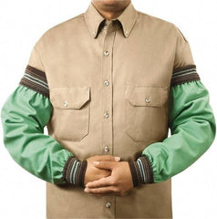 Steiner - Size Universal, Green Cotton Flame Retardant Sleeve - 23" Long Sleeve, Elastic Opening at Both Ends - Benchmark Tooling