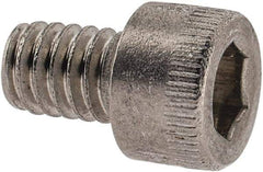 Holo-Krome - #8-32 UNC Hex Socket Drive, Socket Cap Screw - Grade 18-8 Stainless Steel, Uncoated, Fully Threaded, 1/4" Length Under Head - Benchmark Tooling