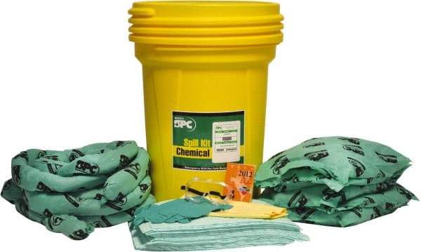 Brady SPC Sorbents - Chemical Neutralizer & Absorbent Spill Kit - 30 Gal Bucket - Benchmark Tooling