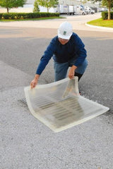 UltraTech - 4' Long x 4' Wide, Polyurethane Drain Seal - Clear, Use to Seal off Spills From the Environment - Benchmark Tooling