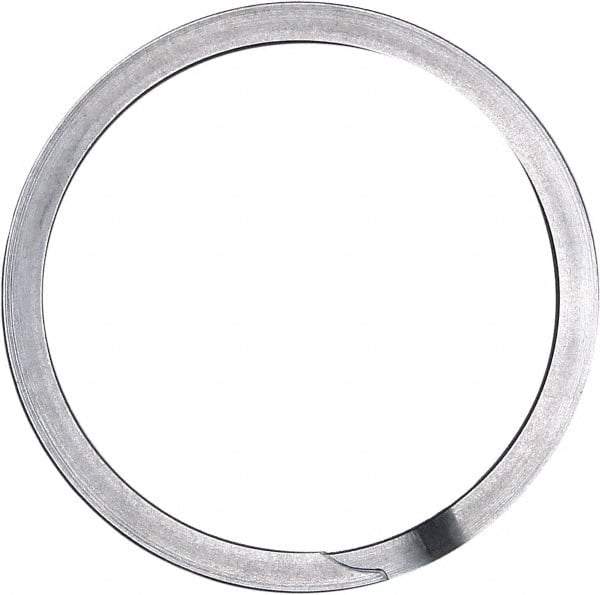 Rotor Clip - 2.602" Groove Diam, 2-3/4" Shaft Diam, Oil Stainless Steel, Spiral External Retaining Rings - 0.103" Groove Width, 0.074" Groove Depth, 0.093" Ring Thickness, Grade 302 - Benchmark Tooling