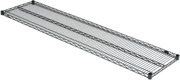 Value Collection - 72" Wide, 1.19" High, Open Shelving Accessory/Component - Black Powder Finish, 18" Deep, Use with NuLine Units - Benchmark Tooling