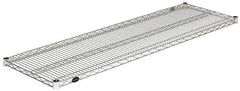 Value Collection - 60" Wide, 1.19" High, Open Shelving Accessory/Component - Stainless Steel Finish, 18" Deep, Use with NuLine Units - Benchmark Tooling