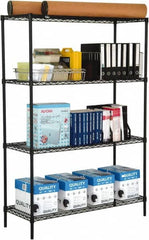 Value Collection - 4 Shelf Wire Shelving Unit - 72" Wide x 24" Deep x 74" High, - Benchmark Tooling