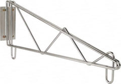 Value Collection - 2-1/2" Wide, 9" High, Open Shelving End Wall Bracket - 18" Deep, Use with NuLine Units - Benchmark Tooling