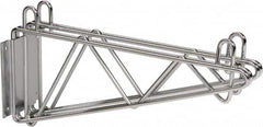 Value Collection - 2-1/2" Wide, 9" High, Open Shelving Mid Wall Bracket - 18" Deep, Use with NuLine Units - Benchmark Tooling