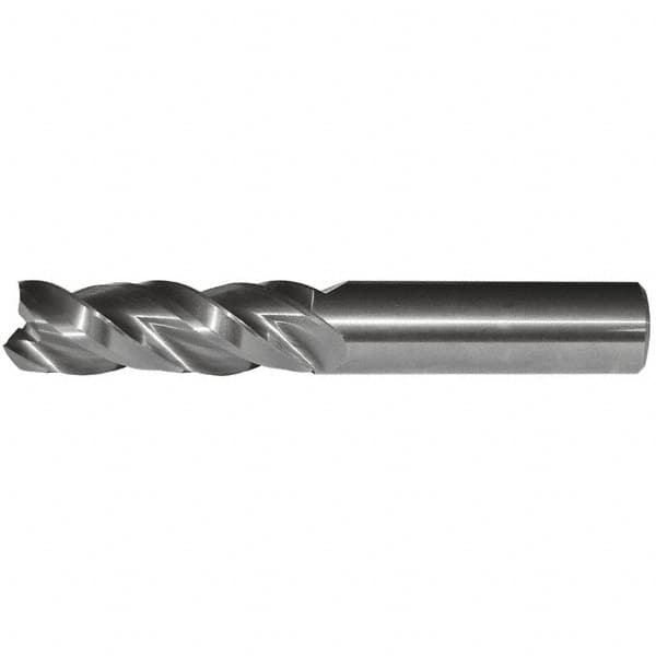 Kennametal - 1", 3 Flute, Single End, Solid Carbide, Corner Radius End Mill - 4" OAL, 38° Helix, Right Hand Flute, 1-1/2" LOC, Right Hand Cut - Benchmark Tooling