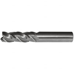 Kennametal - 1", 3 Flute, Single End, Solid Carbide, 0.12" Corner Radius End Mill - 4" OAL, 38° Helix, Right Hand Flute, 1-1/2" LOC, Right Hand Cut - Benchmark Tooling