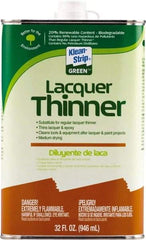 Klean-Strip - 1 Qt Lacquer Thinner - 230 gL VOC Content, Comes in Metal Can - Benchmark Tooling