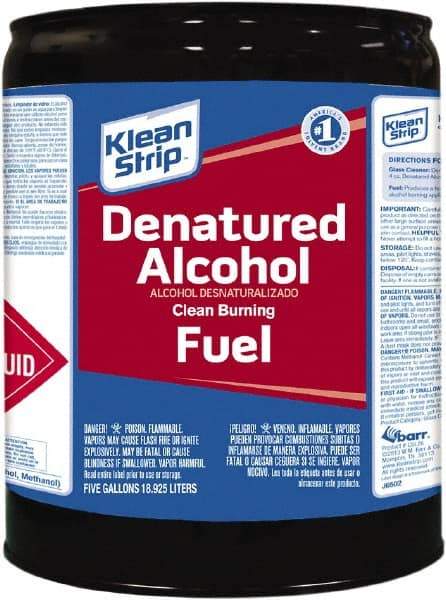 Klean-Strip - 5 Gal Denatured Alcohol - 790 gL VOC Content, Comes in Metal Can - Benchmark Tooling