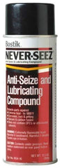 Bostik - 16 oz Aerosol Extreme Pressure Anti-Seize Lubricant - Copper, -297 to 1,800°F, Silver Gray, Water Resistant - Benchmark Tooling