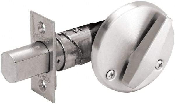 Falcon - 1-3/8 to 1-3/4" Door Thickness, Satin Chrome Finish, Keyless / Outside Rose Deadbolt - Benchmark Tooling