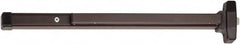 Falcon - 29-1/4 to 36" Wide Door Range, Duranodic Bronze Finish Medium Duty Rim Push Bar - 2-1/2 Projection - Benchmark Tooling