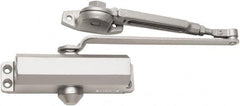 Falcon - 7" Closer Body Length, Light-Duty ADA Complaint Door Closer to Hold Open Manual Damper - Aluminum Finish - Benchmark Tooling