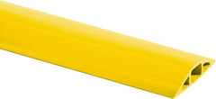 Hubbell Wiring Device-Kellems - 1 Channel, 25 Ft Long, 1/2" Max Compatible Cable Diam, Yellow PVC On Floor Cable Cover - 3" Overall Width x 3/4" Overall Height, 3/4" Channel Width x 1/2" Channel Height - Benchmark Tooling