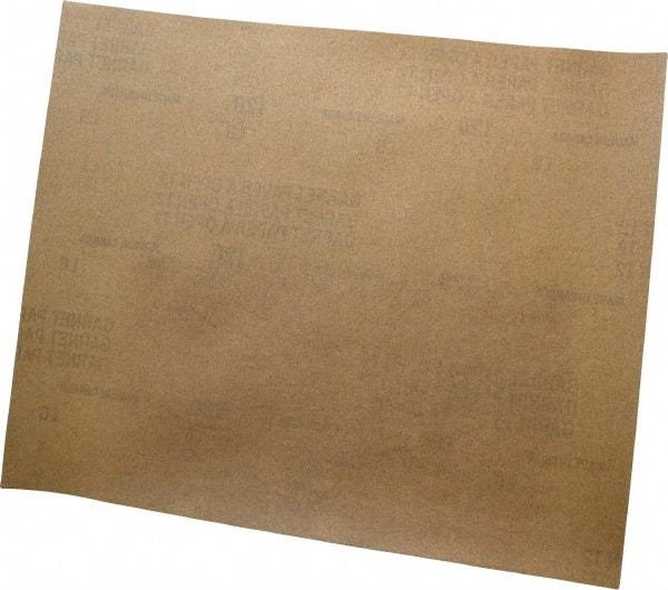 Norton - 120 Grit, Garnet Sanding Sheet - 11" Long x 9" Wide, Fine Grade, A Weighted Paper Backing - Benchmark Tooling