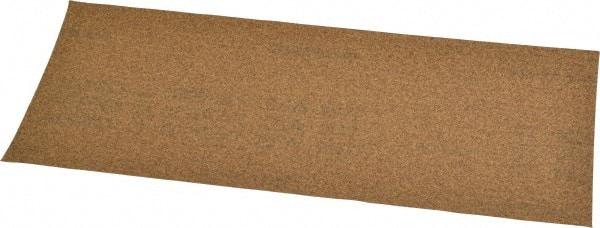 Norton - 100 Grit, Aluminum Oxide Sanding Sheet - 9" Long x 3-2/3" Wide, Fine Grade, C Weighted Paper Backing - Benchmark Tooling