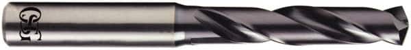 OSG - 15.08mm 140° Solid Carbide Screw Machine Drill Bit - WD1 Finish, 65mm Flute Length, 115mm OAL - Benchmark Tooling