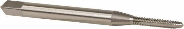 Vermont Tap & Die - M2x0.40 Metric Coarse 6H 3 Flute Bright Finish High Speed Steel Straight Flute Standard Hand Tap - Plug, Right Hand Thread, 1-3/4" OAL, 7/16" Thread Length, D3 Limit, Oversize - Exact Industrial Supply