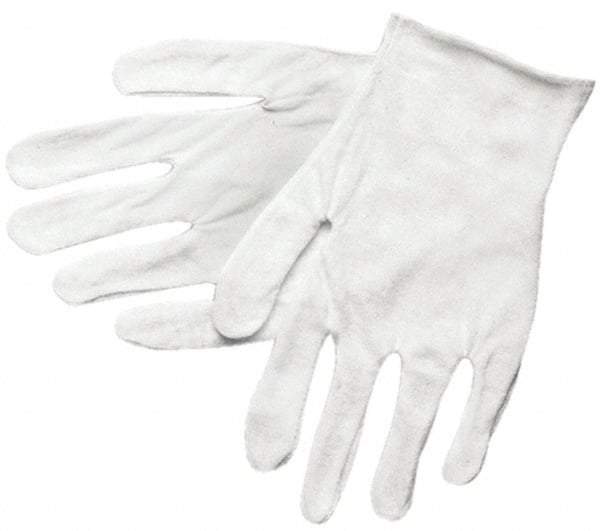 MCR Safety - Size L (9) Cotton General Protection Work Gloves - For Inspection, Uncoated, Full Fingered, White, Paired - Benchmark Tooling