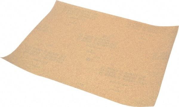 Norton - 120 Grit, Aluminum Oxide Sanding Sheet - 11" Long x 9" Wide, Fine Grade, C Weighted Paper Backing - Benchmark Tooling
