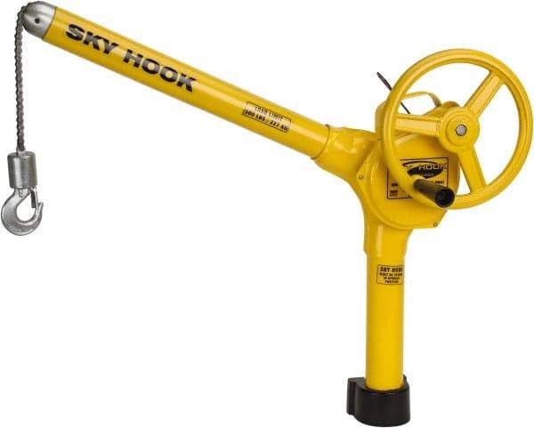 Sky Hook - 500 Lb Load Capacity, Steel Jib Crane - Swing Jib - Benchmark Tooling