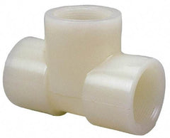 NIBCO - 1-1/2" PVDF Plastic Pipe Tee - Schedule 80, FIPT x FIPT x FIPT End Connections - Benchmark Tooling