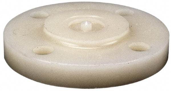 NIBCO - 1/2" Pipe, 3-1/2" OD, PVDF Blind Pipe Flange - Schedule 80, Natural - Benchmark Tooling