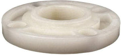 NIBCO - 2" Pipe, 6" OD, PVDF Threaded Pipe Flange - Schedule 80, Natural - Benchmark Tooling