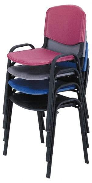 Safco - Black Stackinging Chair - 21 Inch Wide x 18 Inch Deep x 7 Inch High - Benchmark Tooling