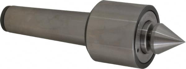 Riten - MT5 Taper Shank, 3-1/16" Head Diam Live Center - 5,500 Max RPM, 2-25/32" Head Length, 1-9/16" Point Diam, 1/4" Point Len, 1,400 Lb Max Workpc, 2-7/16" OAL, Male Point - Benchmark Tooling