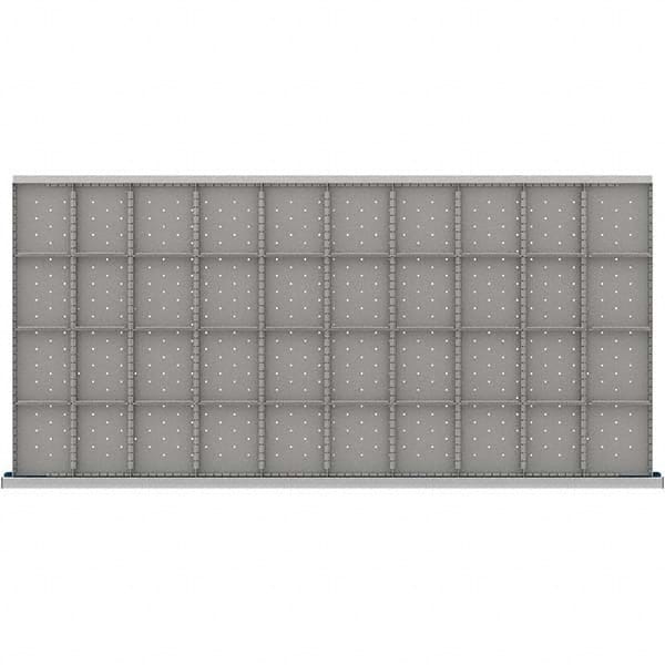 LISTA - 40-Compartment Drawer Divider Layout for 3.15" High Drawers - Benchmark Tooling