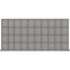 LISTA - 40-Compartment Drawer Divider Layout for 3.15" High Drawers - Benchmark Tooling