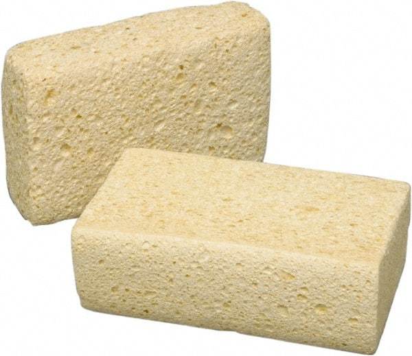 Ability One - 6-1/4" Long x 2-1/8" Wide x 1" Thick Scouring Sponge - Nonabrasive, Tan - Benchmark Tooling