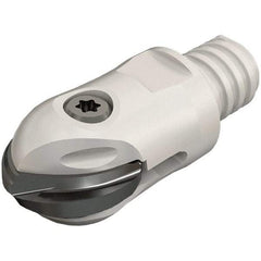 Iscar - 16mm Cut Diam, 36.75mm OAL, Indexable Ball Nose End Mill - 25mm Head Length, T10 Modular Connection, HCM-MM Toolholder, HBF-QF, HBR-QF, HCD-QF, HCR Insert - Benchmark Tooling