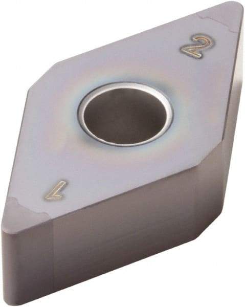 Seco - DNGA443 Grade CBN060K PCBN Turning Insert - TiSiAlN Finish, 55° Diamond, 1/2" Inscr Circle, 1/4" Thick, 3/64" Corner Radius - Benchmark Tooling