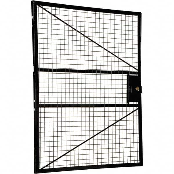 Vestil - 4' Long x 5' High, Black Hinged Door - Benchmark Tooling