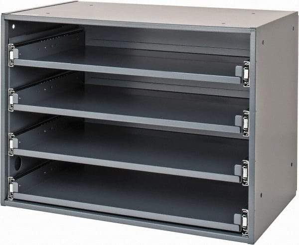 Durham - 4 Drawer, Small Parts Heavy Duty Bearing Slide Rack Cabinet - 12-1/2" Deep x 20" Wide - Benchmark Tooling