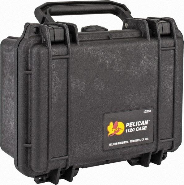 Pelican Products, Inc. - 6-49/64" Wide x 3-7/8" High, Clamshell Hard Case - Black, Polypropylene - Benchmark Tooling