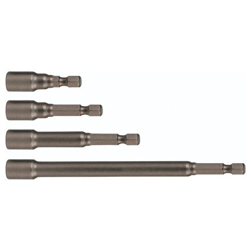 Nut Setter 1/4 × 6″ OAL Magnetic on 1/4″ Hex Drive - Benchmark Tooling